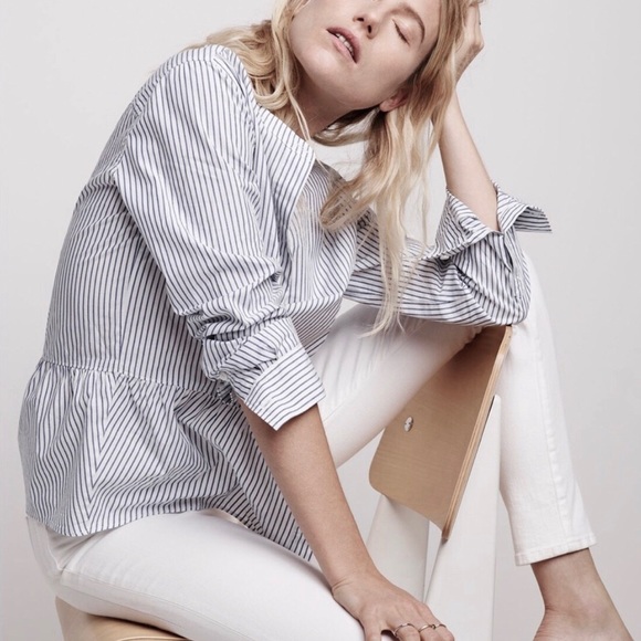 Madewell Tops - LAST ONE! NWT Madewell Lakeside Peplum Top, XS